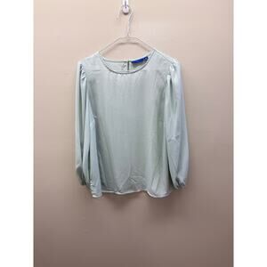 Apt. 9 Mint Green Long Sleeve Blouse | Size M